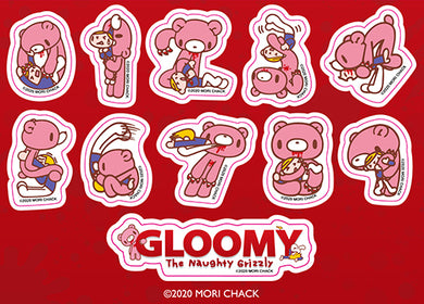 GLOOMY BEAR - NUMERAL STICKER SET